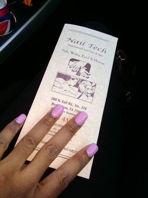 Me and my daughter hot our nails done here when we first moved to Texas and it has been my nail salon since then :)