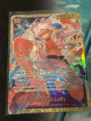 Sec Rare Luffy hit from a PRB-01 booster pack (One Piece TCG)  from Cards N Hobby