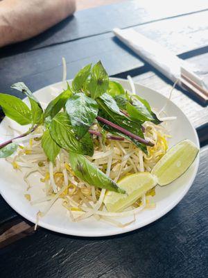 Vegetables for 2 bowls Pho