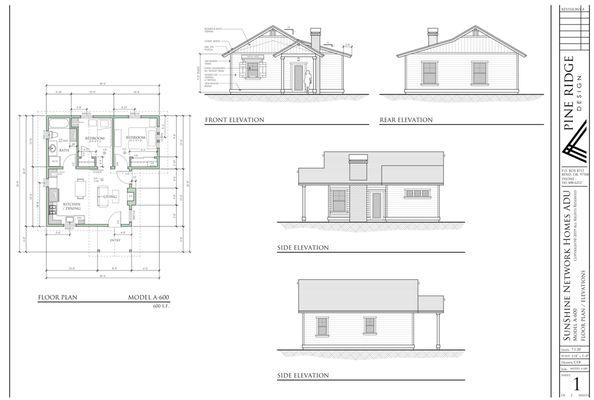 Model A-600 sf 2-bed / 1-full bath / 1-full kitchen / all full size upgraded appliances