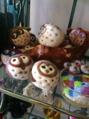 Felted owl babies!