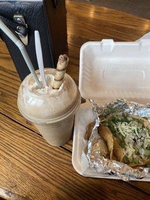 1. Frappe de Cafe Steak Taco