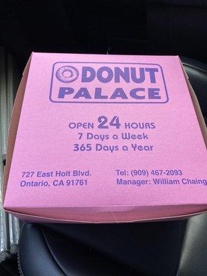 Dozen donuts are $10