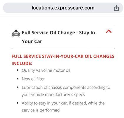 Pulled from their own website-price of new oil filter is included in price of oil change.