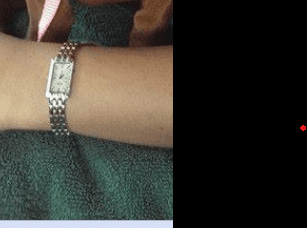 This was the wristwatch 2-tone Pulsar strings w/ engagement ring, w/small dolphin as ringguard. It was lost at SDAH San Dimas vicinity lobby