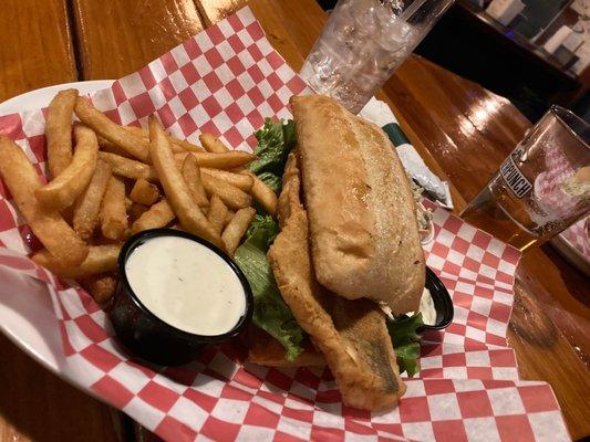 The Walleye Sandwich was amazing!