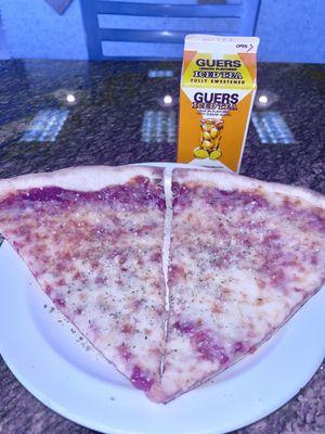 My favorite Home town meal, 2 slices and a Guers.