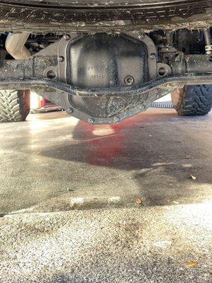 Undercarriage of my truck after 2 runs through the wash