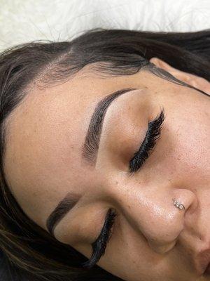 Henna brow tint