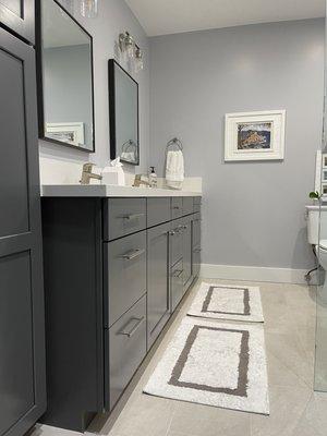 Master bath vanity