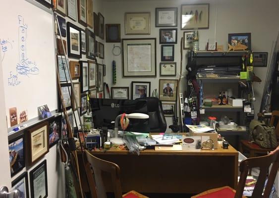 Rick's office!  You know he is following his passion!  How fun would it be to work for him!