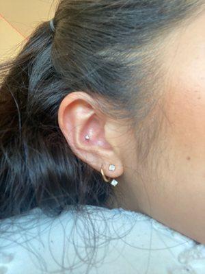 Conch piercing