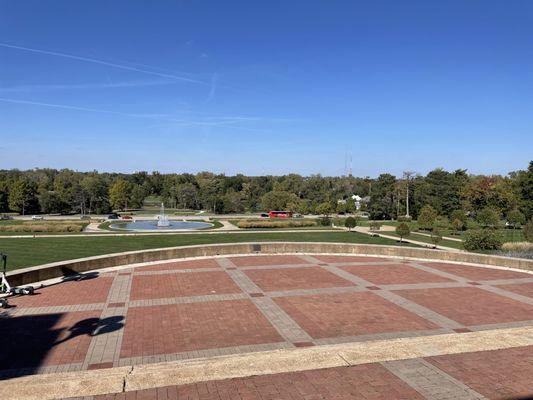 View of the fountain from the Worlds Fair Pavilion