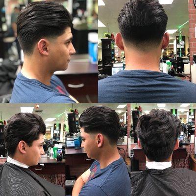 Some of the work with do with at the barbershop. Book an appointment at The Hair Spot Salon And Barber. We open everyday.