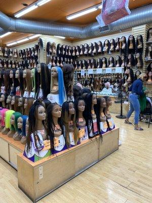 Wig section on the 2nd floor