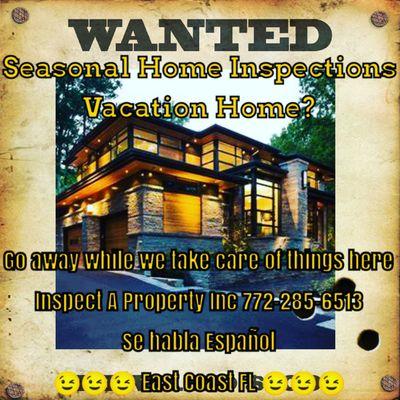 Seasonal home inspection watch 2hile you're away