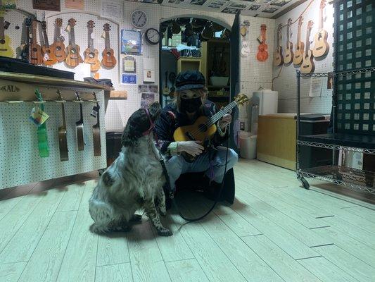 My dog Bonnie and I loved the Uke Hut.