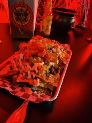 Scrumptious Breakfast Nachos from the first week of Nachovember! There will be a different nacho special every week in November.