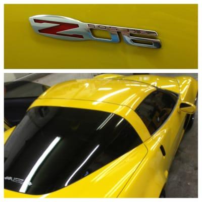 Yellow Z06 looks hot with 20% window tint..