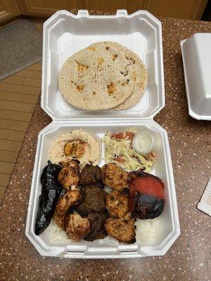 Combo Combination Kebab Plate