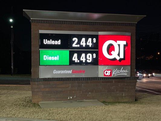 Great gas prices!