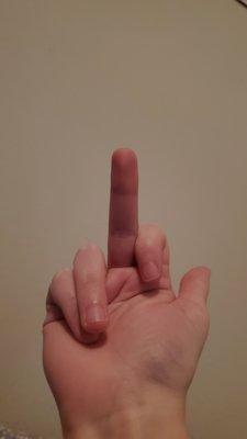 this is my middle finger.