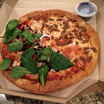 Pizza Hut has a lot of new toppings and crust options that are really good!