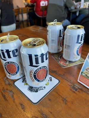 Miller Lite in a Can - ICE COLD!!