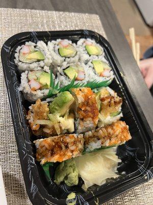 California Roll & Shrimp Tempura Roll