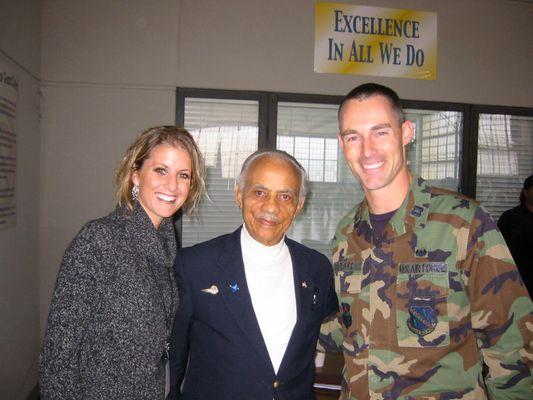 Utah Attorney Aaron Drake with Tuskegee Airman Lt Col (ret) Herbert Carter