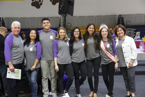 2015-2016 DFCU Interns receiving their (surprise!) scholarships, at our 3rd Annual Food Packing Event!