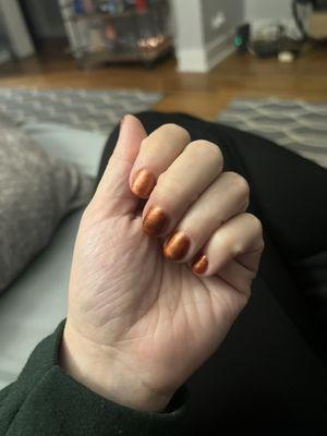 Hard gel manicure