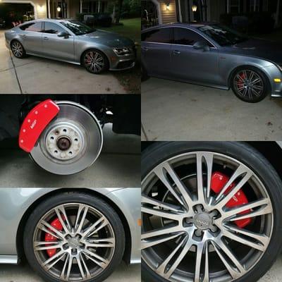 Installed caliper covers on this audi A7