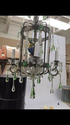 Yes, we also handle expensive chandeliers. See the following pic to view the finished product.