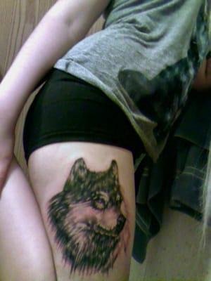 My wolf done by Jake I absolutely love it