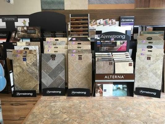 Luxury Vinyl Tile and Plank products. See what all the buzz is about. Carefree, durable and cost effective ceramic and wood looks.