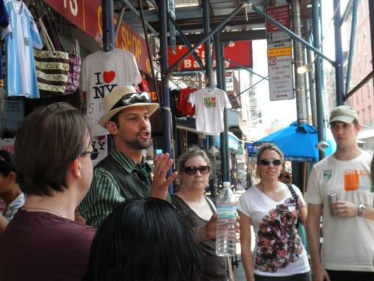 Gideon "Da Boss" Levy giving a tour in Little Italy