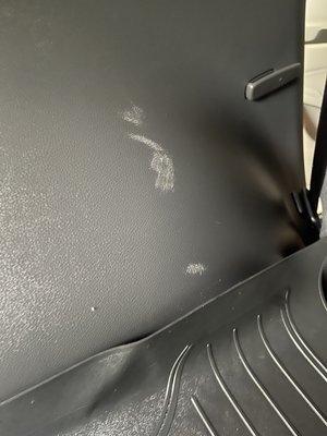 Cleaner not wiped off?