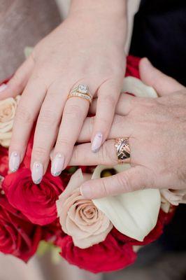 My wedding nails, designed and created by Van