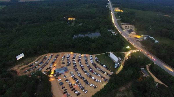 The Blue Moon Drive In Theater.