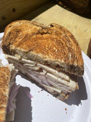 Turkey deli sandwich