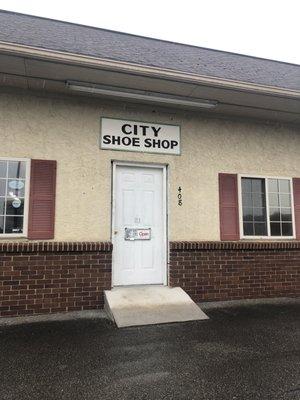 Front door City Shoe Shop