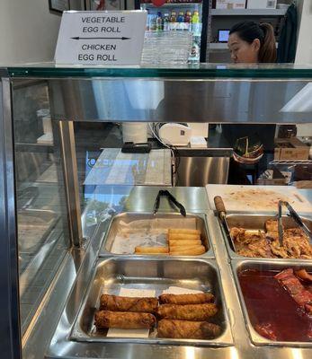 Chicken Egg Rolls and Vegetable Egg Rolls