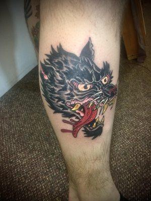 Wolf tattoo by Yeti