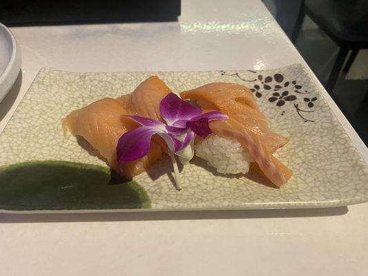 sample of Sashimi Smoked Salmon