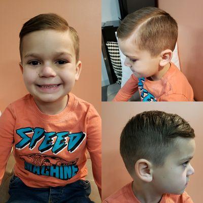 Little boys haircut