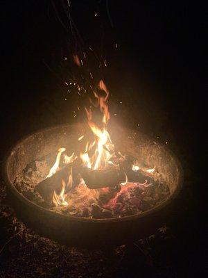 Fire pit @ the site