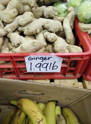 Better prices on ginger than at the regular grocery stores.