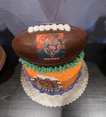 Chicago bears Phoenix suns cake