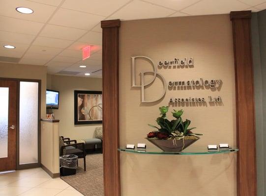 Reception area Deerfield Dermatology